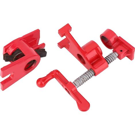 MINKUROW Abrazadera De Tubo, Abrazadera De Carpintería, Acoplador Rápido, Abrazadera De 3/4", Abrazadera Rápida De Carpintería Vertical Con Manivela De Mano, Herramienta De Carpintero De Banco De Trab (1/5)