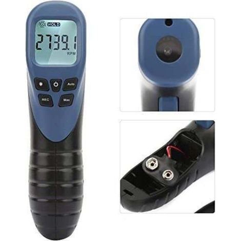 Trywise Tachymètre numérique de régime, Instruments Compte-tours automobile TL900 Testeur de jauge de vitesse de moteur de style pistolet sans (batterie non incluse) (1/4)
