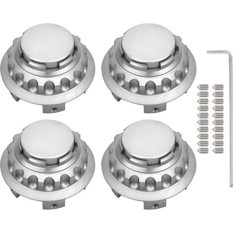 4 pièces 3 pouces Enjoliveurs de Moyeu A1714000025 Remplacement pour Mercedes Benz Classe A C E SLK Couleur Titane (1/5)