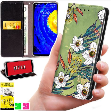 Custodia a portafoglio per Oppo Reno 14F / 14 FS 5G - cover bluemoon con stampa + vetro 9H (1/5)