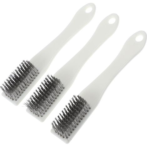 Ensemble de 3 brosses métalliques robustes à poils fins pour le nettoyage (1/5)