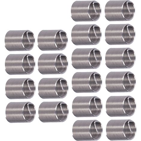 20 inserts filetés M12 x 1 pour réparation, réducteur d'écrou, outil d'extension spirale circulaire 2D