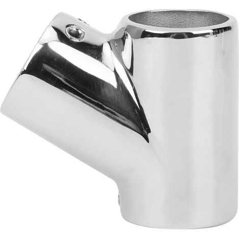 60-Grad-Dreigelenk-Rohrverbinder für Schiffsgeländer, silber, 25 mm (1/5)