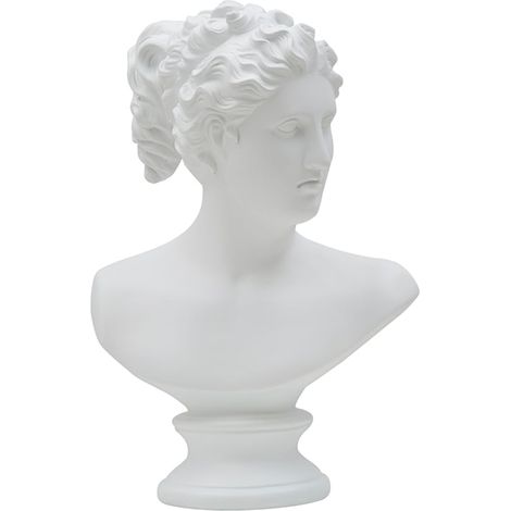 Busto decorativo clásico de mujer en poliresina h34 cm (1/5)