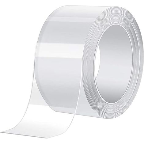 Gebildet 10M × 5cm PVC Cuisine Coin Ligne étanche bande, Acrylique Mur Calfeutrer Strip, Adhésif d'étanchéité Ruban pour Cuisine Salle de Bain (Transparent) (1/5)