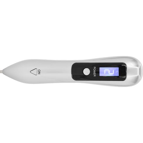 Stylo laser portable USB pour éliminer les grains de beauté, 800 mAh, argent (1/5)