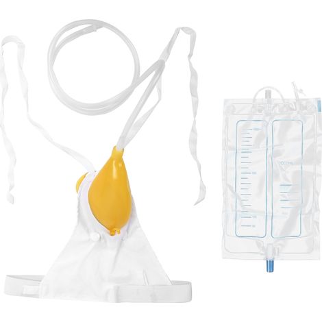 Dispositif urinaire féminin 1000ml pour patientes alitées âgées, récipient de collecte d'urine pratique (1/5)