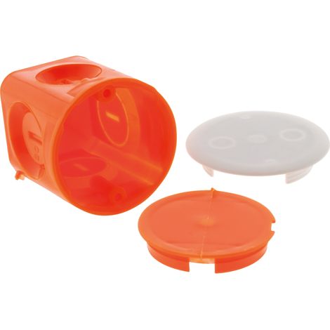 Zenitech – Boîte d'encastrement mural D48 P45 – Pour installation luminaires sur murs pleins – Fixation scellée – Usage résidentiel (1/6)