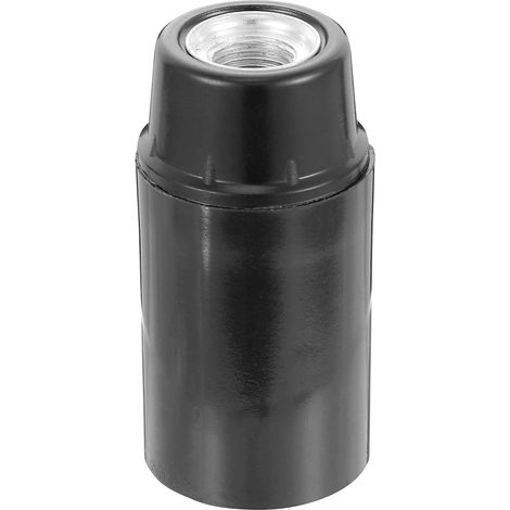 Douille E14 en Bakelite Noire Cylindrique Resistante a la Chaleur pour Reparation Luminaire Professionnel Lampe de Bureau et Eclairage Technique Interieur (1/5)