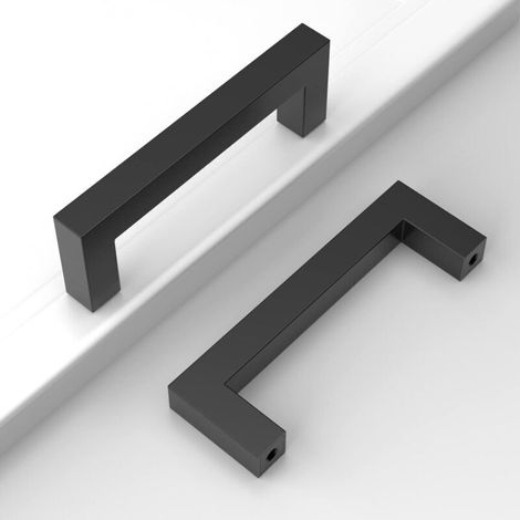15 black stainless steel furniture handles, 96mm. Kitchen Stainless Steel Furniture Handles, Kitchen Cabinet Handles, Kitchen Door Handles, Kitchen Furniture Handles (1/4)