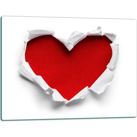 Tagliere della lastra di vetro 52x40 cuore (1/5)
