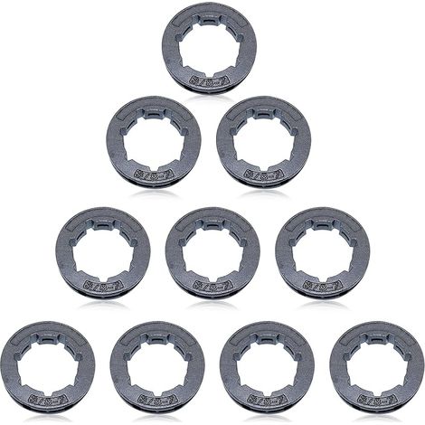 10pcs / lot 3/8" 7T 22mm Pignon de Jante D'entraînement par chaîne pour Husqvarna 266 268 272 280 285 288 355 362 365 371 372XP 380 385XP Tronçonneuse (1/5)