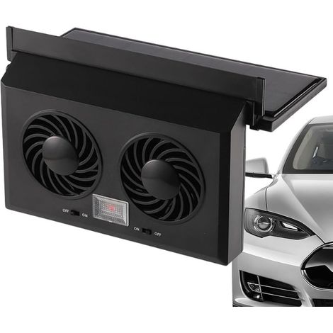 Ventilateur Solaire De Fenêtre Voiture Double Tête (1/5)
