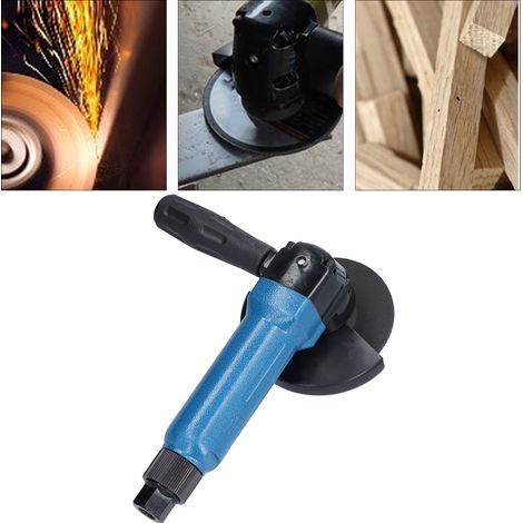 Leichter 4-Zoll-Druckluft-Winkelschleifer, Drehzahlregelung, Modell KP-632, blau, japanisches Design. (1/5)