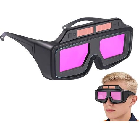Lunettes de soudage, protection UV avec teinte réglable, design enveloppant, lunettes de soudage pour la découpe, le brasage et le meulage, adaptées à la découpe autogène et au plasma, au brasage et a (1/5)
