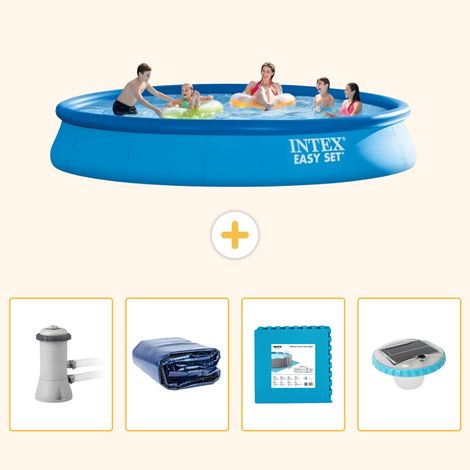 Intex Piscine Easy Set Ronde - 457x84 cm - 5-pièces S326 (1/5)