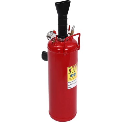 Compressore per pneumatici, capacità 9 litri, pressione massima 8 bar, colore rosso. (1/2)