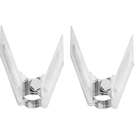 Fourchette Rotative - Acier Inoxydable - Pour Four Et Barbecue - Cuisson Uniforme Du Poulet - Lot De 2