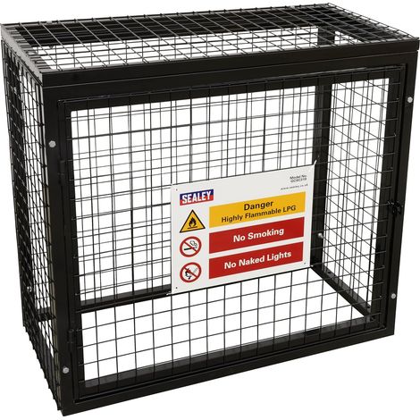 GCSC319 Cage de sécurité pour bouteille de gaz 3 x 19 kg (1/5)