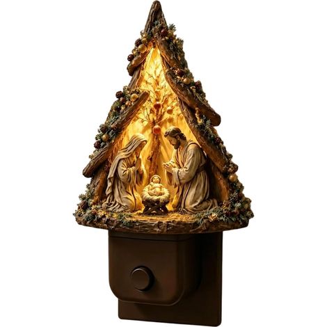 Lampes À Prise Murale Lampe pour Sapin Et Crèche De Noël Lumières Décoratives Enfichables Pour Maison De Vacances, Salle De Bain, Couloir, Chambre, Appartement, Intérieur, Noël, (1/5)