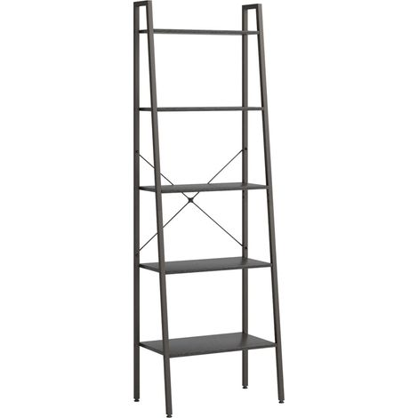 Maison Exclusive - Standregal mit 5 Böden Schwarz 56x35x174 cm