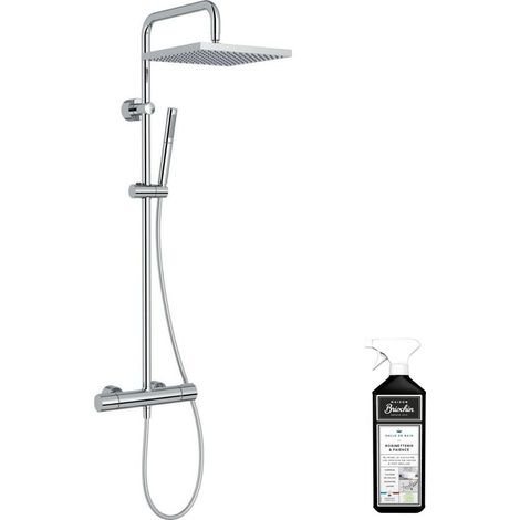 Colonne de douche thermostatique JACOB DELAFON Brigitte + nettoyant Briochin (1/5)