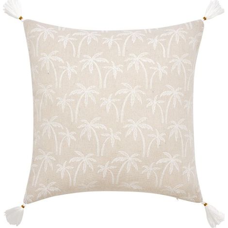 Coussin Déhoussable Compressé 45x45 cm Polycoton Imprimé - SAHARIS (1/4)