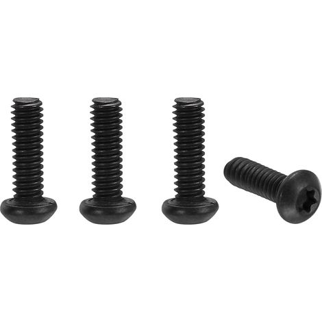4Pcs Vis De Poche À Tête Torx T6 Filetage 2-56UCN Noir (1/5)