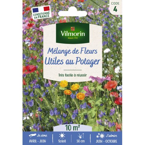 Fleurs Utiles au Potager - 10 m² - Mélange de fleurs Vilmorin