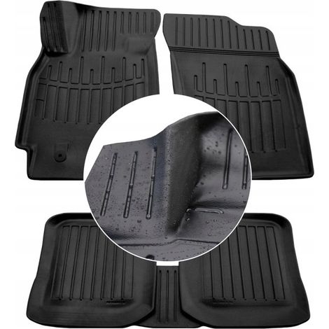 Tapis en caoutchouc, essuie-glaces MITSUBISHI Lancer Evo IX 2003-2009 UD canaux (1/5)