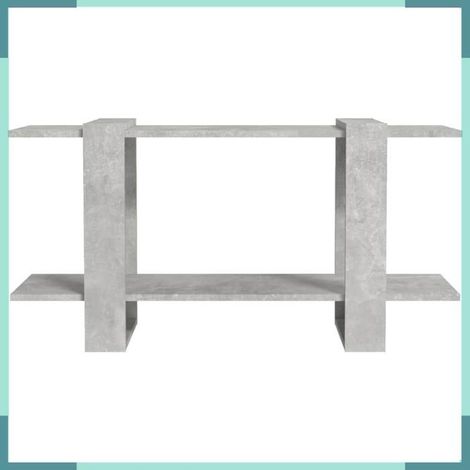 811560 Bibliothèque Gris béton 100x30x51 cm bois d'ingénierie (1/5)