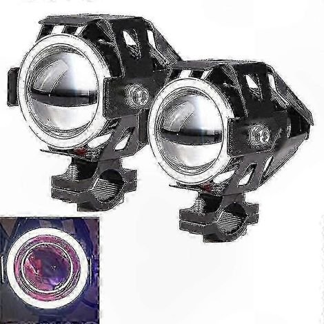 125-W-U7-LED-Motorradscheinwerfer, Nebelscheinwerfer mit Angel-Eye-Halo, Außenscheinwerfer (1/5)