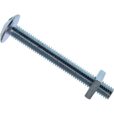 METALMATE Roofing Bolt & Nut Zp M6 x 50mm Box 25