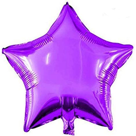 Ballons étoiles de 45 cm (18 pouces) en aluminium, ballons en mylar pour décorations de fête, articles de fête, violet, lot de 10