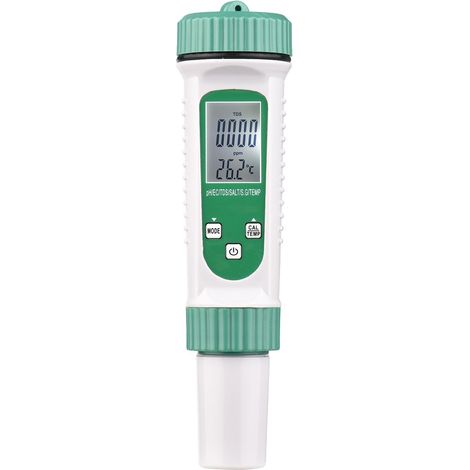 Digital Water Quality Tester 6 in 1 Multifunction Water Quality Monitor PH/ EC/ TDS/ SALT/ S.G/ Temperature Portable Testing Meter Analyzer for Drinking Water Aquarium Hydroponics Lab (1/5)