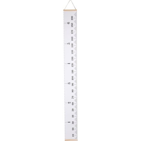Wandmontierte Wachstumstabelle zur Messung der Körpergröße von Kindern - Foto der Wachstumstabelle Prop1 (1/5)