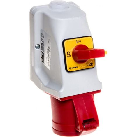 Kombi-Steckdose Rot 5-polig 32A IP44