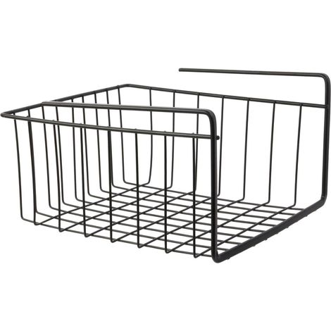 Hängeregalkorb S schwarz Metall 26x26 cm (1/5)