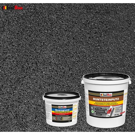 IsolBau Set Intonaco per Mosaico Mosaikputz BP100 25kg + Primer al Quarzo Quarzgrund 4kg (1/2)