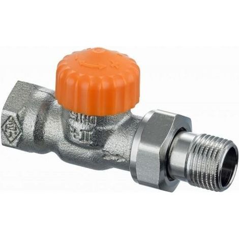 Heimeier Racor de radiador Eclipse DN15 recto niquelado, 3932-02.000