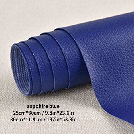 Lederflicken, 1 Rolle selbstklebende PU-Lederflicken, Erste-Hilfe-Set für Autositze, Sofas, Möbel, Jacken, Handtaschen, 50 x 137 cm, Königsblau
