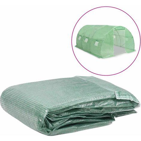 Couverture de remplacement de serre Pour Serre de Jardin - (13,5m²) 300x450x200cm Vert BV100189 - BonneVie (1/3)
