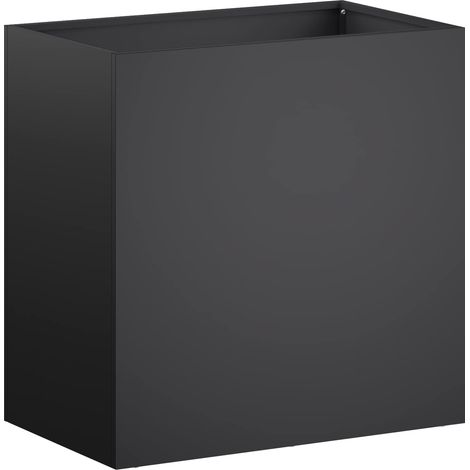 Maison Exclusive - Garten-Pflanzgefäß Schwarz 50 x 30 x 40 cm Kal (1/5)