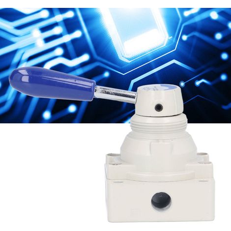 Soupape à levier rotatif pour contrôle d'air 0‑1.0 MPa, 2 positions 4 voies, interrupteur pneumatique 4HV210‑08 (1/5)