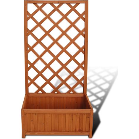 Fioriera con traliccio 70 x 30 x 135 cm vidaXL