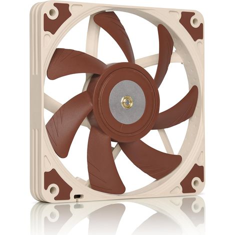 Ventilador delgado silencioso de gama alta NF-A12x15 FLX, 3 pines (120x15 mm, marrón)