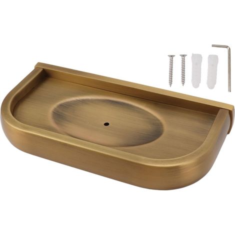 Porte-papier toilette en acier inoxydable, porte-rouleau de papier toilette vintage, étagère pour téléphone dans la salle de bain ou la cuisine. (1/5)
