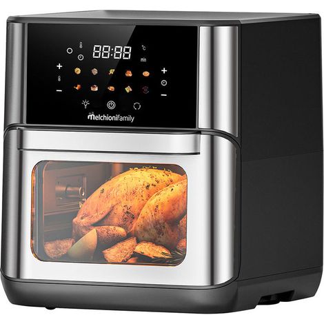 Melchioni FLORA 12L Singolo Indipendente 1800 W Friggitrice ad aria calda Nero