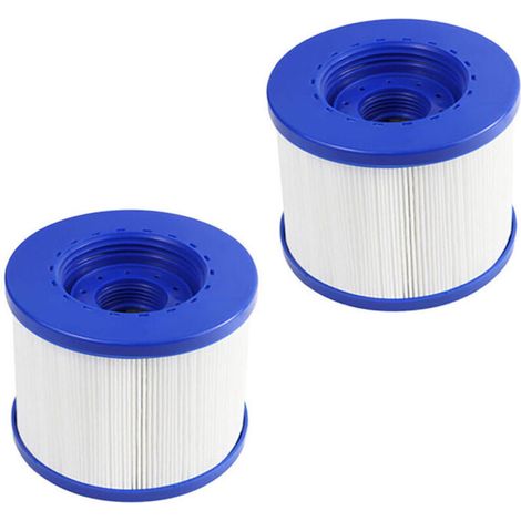2 cartucce filtranti di ricambio per spa/vasca da bagno