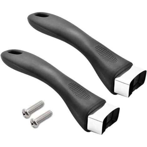 Lot de 2 poignées de casserole en bakélite anti-brûlure avec vis pour casserole de cuisine de type A Taille unique (1/4)